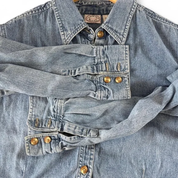 Authentic Vintage Carolina Blues Denim Shirt Button Down | Size 20W - Picture 5 of 7